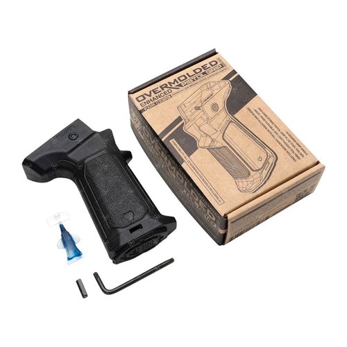 Získejte lepší kontrolu a pohodlí s Overmolded Enhanced Pistol Grip pro CZ Scorpion, který má gumový povrch a 15-stupňový úhel pro ergonomii.