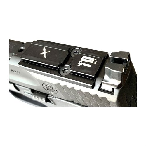 Precision machined from 4140 steel, the OPTICS INTERFACE PLATE for S&W M&P 2.0 ensures minimal movement and compatibility with various optics, enhancing performance.