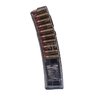 Lightweight and durable 20-rd polymer magazine for H&K MP5, offering reliable feeding, chemical resistance, and a translucent body for ammo visibility.