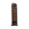 HECKLER & KOCH VP9 21-RD magazine offers extreme impact resistance, easy disassembly, interchangeable base plates, and a translucent body for ammo visibility.