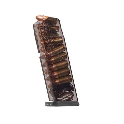 Flush fit for Sig Sauer P320 Compact, 15-rd capacity, easy disassembly, extreme impact resistance, translucent body for ammo visibility, lifetime warranty.
