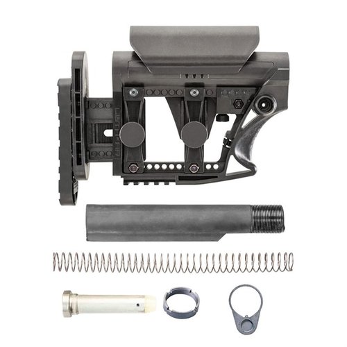 MBA-3 Buttstock offers adjustable Length-of-Pull, Height, and Cheek Rise for a customizable fit, complete with a Mil-Spec buffer system for your .223/5.56 AR.