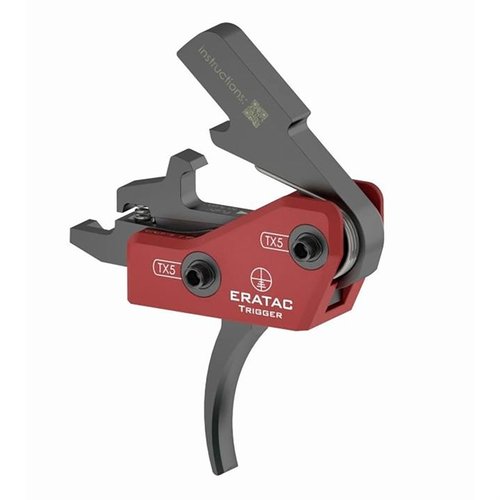 ERATAC Real Drop-In Trigger for AR-15/10 offers easy installation, adjustable weight, and rapid follow-up shots, all in a lightweight, durable design.