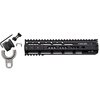 RAIDER-M 10" handguard offers a rigid free-float design, MIL-STD-1913 rail, MLOK/KeyMod interfaces, and is compatible with various gas systems.