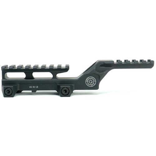 HYDRA V2 Dual Optic Mount offers a 2.91” Optic Centerline for improved target ID, enhancing posture and situational awareness with gear obstructions.