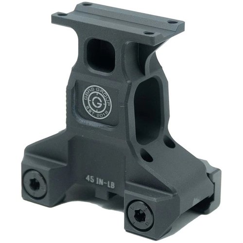 LERNA Optic Mount for Trijicon MRO® enhances target ID with a 2.91" centerline, improving posture and situational awareness, regardless of gear obstructions.