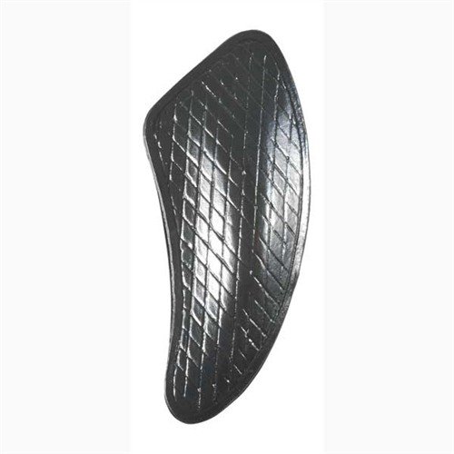 RIFLE HAND-EEZ PALM SWELL enhances comfort with Sorbothane rubber, reducing recoil impact and fatigue while improving control; easy peel-'n-stick installation.