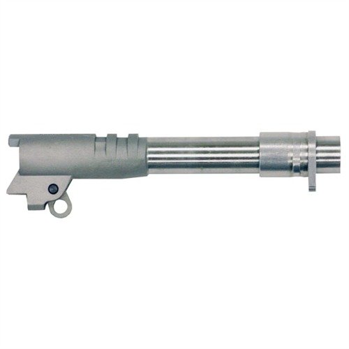Install a precision .45 ACP barrel easily with just four tools, featuring pre-fit bushing, finished lugs, and minimal fitting required for a perfect match.
