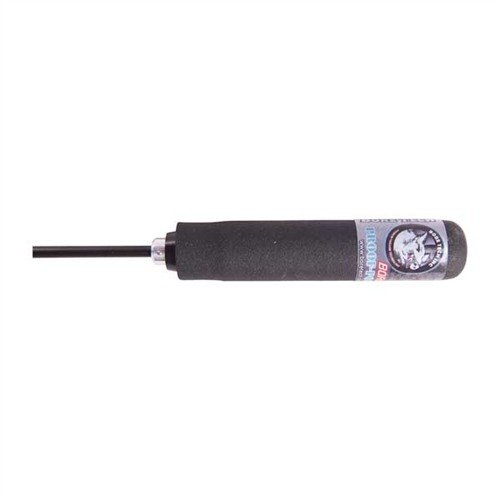 BORE STIX .22 CAL. 36" features a cushioned handle with 22 ball bearings for smooth rotation, solvent-resistant coating, and precise fit for 6mm rifles.