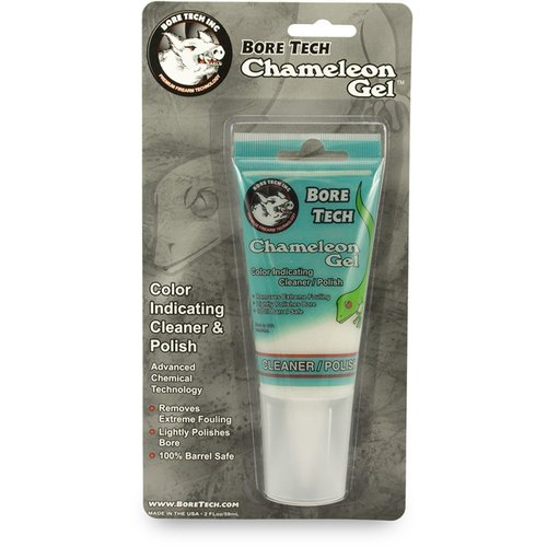 Bore Tech Chameleon Gel changes color to indicate barrel fouling levels, effectively removes carbon, copper, lead, and more, and is safe for all barrels.