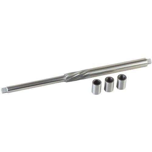 .715" REMINGTON BOLT-WAY REAMER ensures precise .715" cuts for smooth cycling and straight lock-up, featuring tapered pilot for accurate reaming.