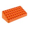 Lyman Bleacher Loading Blocks simplify reloading with an inclined design for easy case retrieval, holding 50 .308 Win. casings, made from durable polymer.