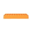 Lyman Custom-Fit Loading Block holds 50 rounds, made from durable polymer, available in sizes from .338 to .615 caliber for versatile reloading needs.