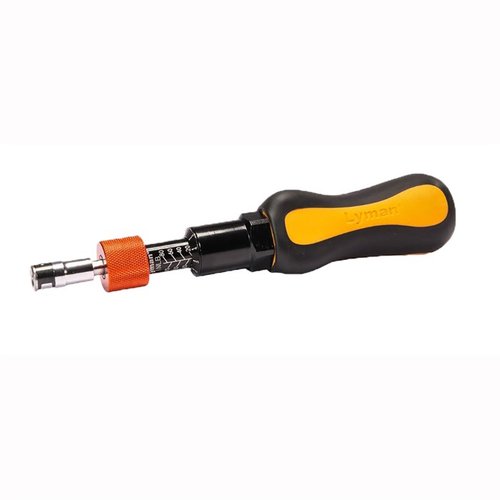 Lyman Torque Wrench ensures precise attachment of scope bases and screws, preventing damage and enhancing firearm accuracy for shooters and gunsmiths.