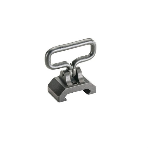 Ergo Grips AR-15/M16 Rail Sling Adapter offers instant sling attachment on Picatinny/Weaver rails, featuring a durable aluminum build and quiet, rubber-coated swivel.