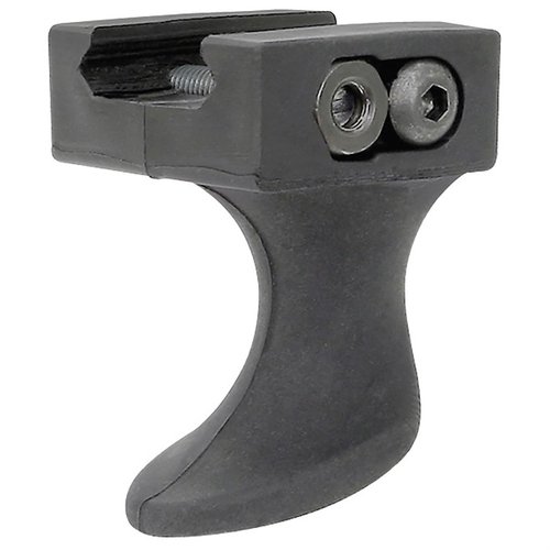 Ergonomically designed AR-15 Picatinny Handstop ensures fast, precise hand placement, reducing fumbling and enhancing stability for quick follow-up shots.