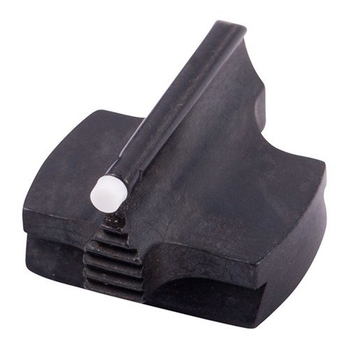 Precision-made steel front sight for rifles, featuring a sleek design, available in multiple bead types, ensuring a perfect fit for optimal accuracy.