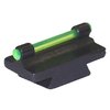 Precision-made steel sights with a polished finish, featuring GLOW optics in green or orange for enhanced visibility. Ideal for ramp and barrel mounting.