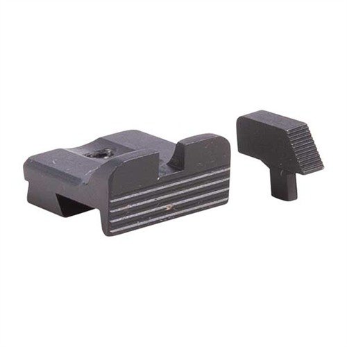 Upgrade your 1911 Auto with MGW's Fixed Black Sight Sets for easy installation, low profile, and fast sight acquisition with rounded edges.