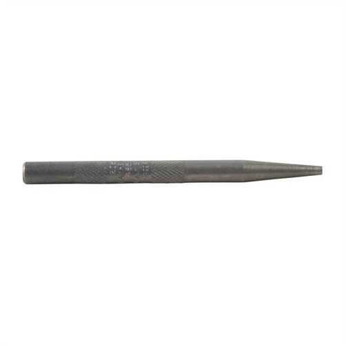 MAYHEW STEEL's 1/8" Starting Punch is made of durable tool steel with a knurled body, ideal for breaking loose stuck pins while protecting your tools and firearm.