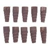 TAPERED ROLLS 120 GRIT from MERIT ABRASIVE PRODUCTS allow easy access to tight spaces with tough aluminum oxide grit on heavy-duty cloth backing.