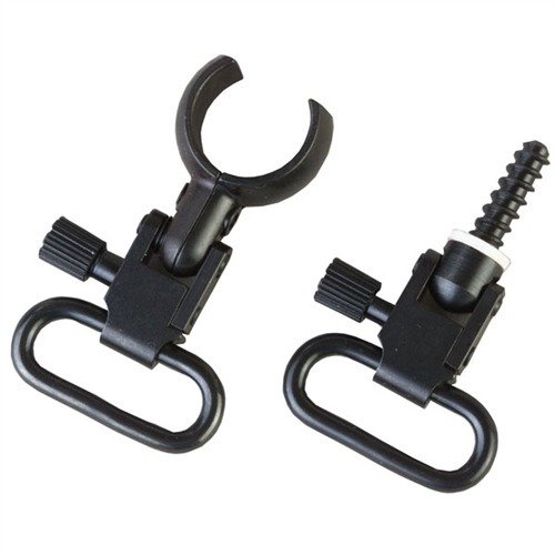 MAGNUM BAND SGW-12 offers a secure split band clamp for Marlin lever actions and shotguns, featuring 1" Super Swivels and a wood screw rear base.
