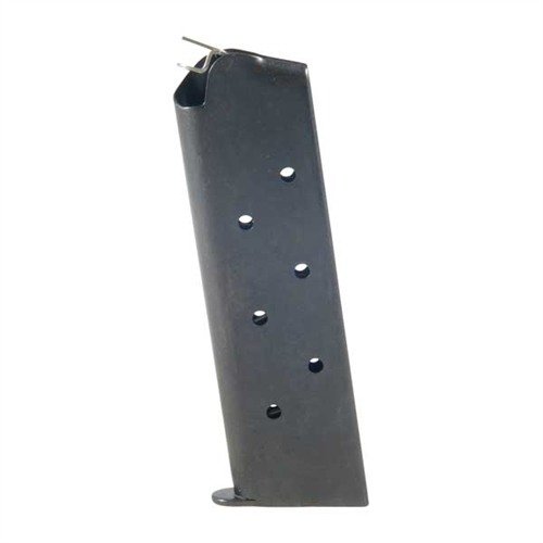 High-quality, U.S. made 1911 .45 ACP magazines in blued carbon steel or stainless steel, featuring reliable last-round feeding and optional increased capacity.