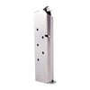Robust U.S. made 1911 .45 ACP magazines in blued carbon or stainless steel, featuring reliable feeding, flat/round followers, and optional additional round capacity.