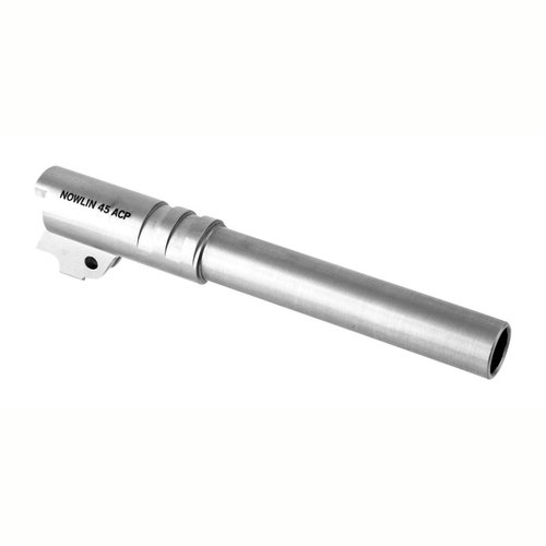 NOWLIN 45ACP stainless steel 1911 gunsmith barrel offers super match-grade accuracy, ultra-smooth rifling, and reduced fouling for enhanced performance.