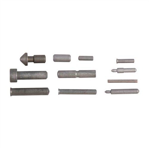 Set includes all essential pins for a complete 1911 Auto, featuring heat-treated stainless steel for durability and flawless performance.