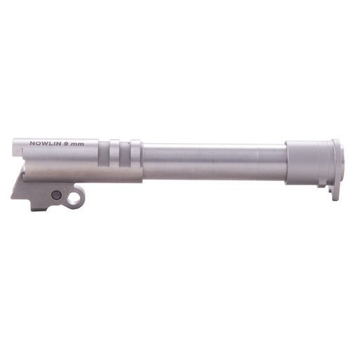 Upgrade your 1911 with Nowlin's 9MM Match-Grade Barrel for enhanced accuracy, easy installation, and a perfect fit with pre-fitted components.