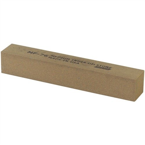 NORTON MF-76 Medium India Stone ensures fast metal removal and smooth finishes for trigger jobs, with excellent steadiness and visibility for precise work.