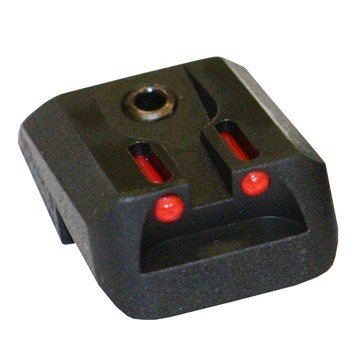 Novak 1911 Fiber Optic Rear Sights enhance low-light targeting with bright fiber optic rods, customizable for your needs, and fit Colt 1911 with milling required.