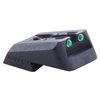 Novak 1911 Fiber Optic Rear Sights enhance low-light shooting with vibrant green rods, ensuring quick target acquisition and a custom fit for Colt models.