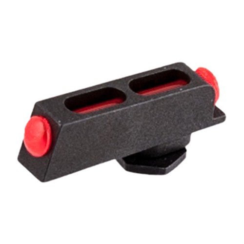 Precision machined steel fiber optic front sights for Glock®, ensuring quick target acquisition in any light, with snag-free installation and enhanced concealability.