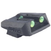 Precision machined steel rear fiber optic sights for GLOCK® ensure quick target acquisition in any light, featuring snag-free design and optimal light channels.