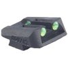 Precision machined steel rear fiber optic sights for GLOCK® ensure quick target acquisition in any light, featuring snag-free design and optimal light channels.