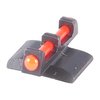 FIBER OPTIC FRONT SIGHT in red maximizes ambient light for fast target acquisition, fits Kimber 1911, no machining needed, customizable with Novak rear sights.