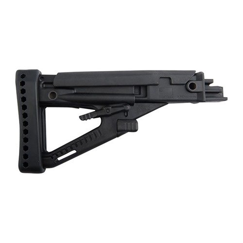 Upgrade your AK with the AA123 Archangel OPFOR stock: 4-position adjustable, 7-position cheek riser, QD sling inserts, and durable carbon-fiber polymer.