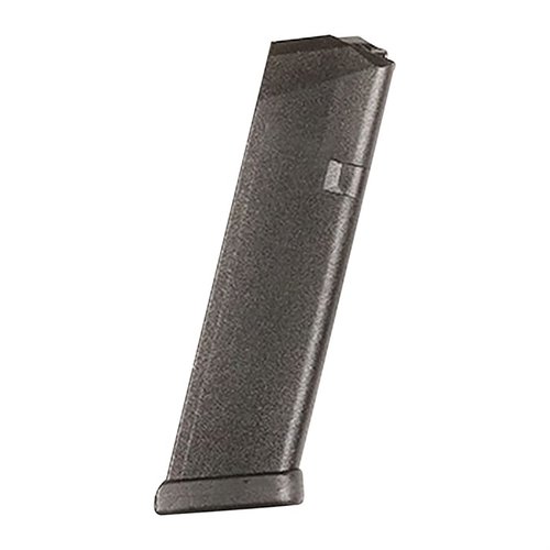 .40 S&W polymer magazines for Glock 22/23/27 offer expanded capacity up to 27 rounds, durable Zytel construction, and reliable performance, all made in the USA.