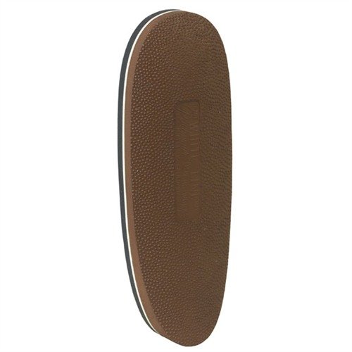 Pachmayr RP200 pads reduce recoil significantly, feature a non-slip surface, and ensure a professional fit for various gun stocks with a stippled face.
