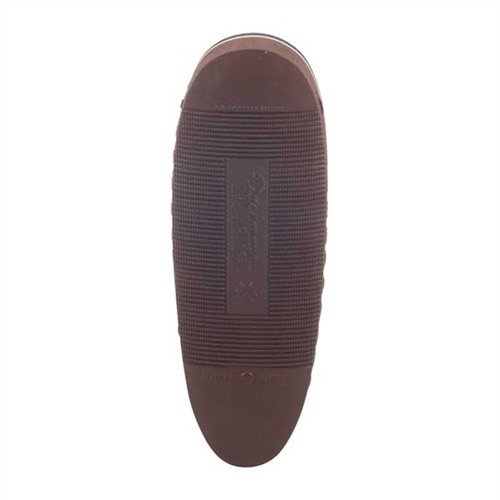 Pachmayr F250 recoil pad offers significant recoil reduction, non-slip surface, easy fitting, and finely checkered design for quick gun handling.