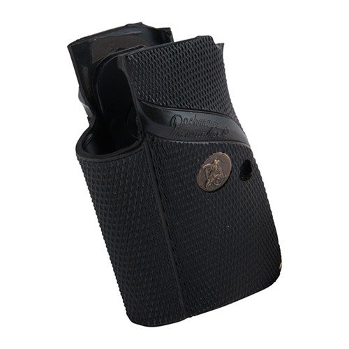 Pachmayr's Signature Grips offer a wrap-around, non-skid design with 22 sq. in. of diamond checkering for a secure hold, fitting both right and left-handed shooters.