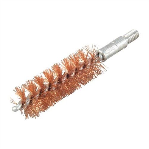 HOPPES Bore Brushes feature phosphor bronze bristles for effective cleaning, with durable looped and twisted shanks, compatible with various firearms.