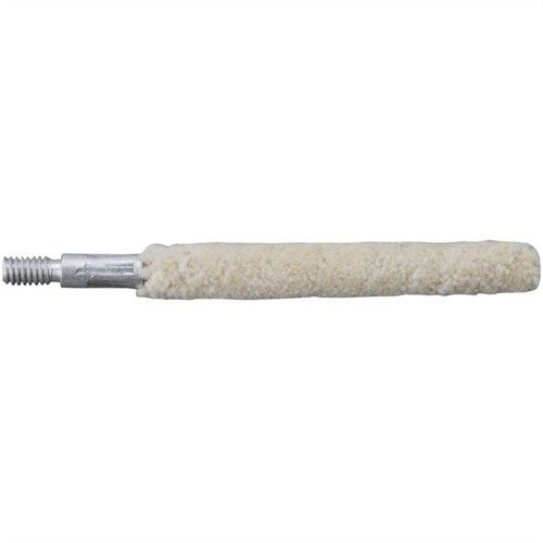 HOPPES Handgun & Shotgun Cotton Cleaning Swabs are soft, absorbent, and designed with 8-32 and 5⁄16"-27 threads for effective cleaning of firearms.