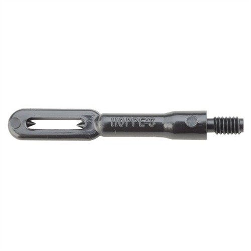 HOPPES SLOTTED TIPS are made of durable Nylon, featuring 8-32 threads for Handgun and Rifle, and 5⁄16"-27 for Shotgun, ensuring versatility and reliability.
