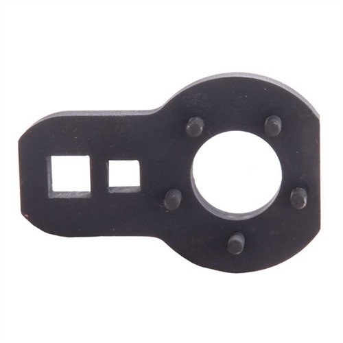 Heavy-duty AR-15/M16 Barrel Nut Wrench offers ample leverage, durable 1018 steel, and versatile drive compatibility for quick barrel nut installation and removal.