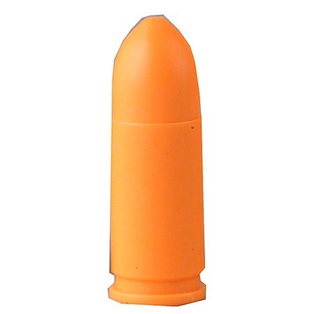 SAF-T-TRAINERS 9mm Luger dummy rounds are brightly colored for safe training, ensuring no confusion with live ammo, perfect for Immediate Action exercises.