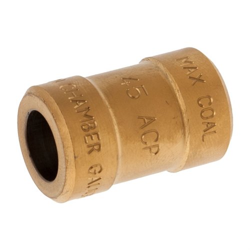 RCBS Pistol Chamber Gauge ensures your handloaded 45 ACP rounds meet specs, checking case length, diameter, and overall length for perfect fit.