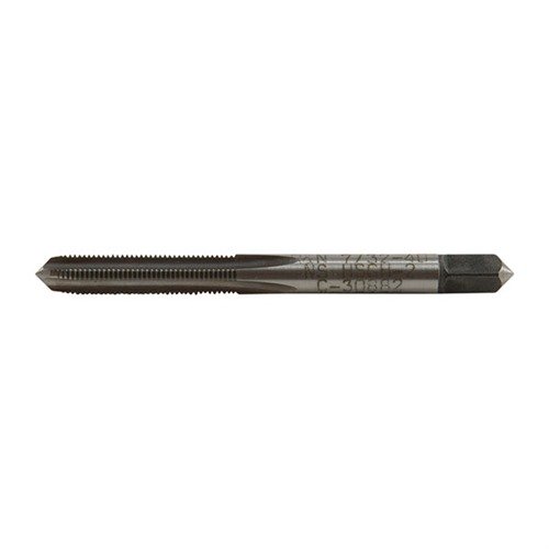 Precision-engineered steel taps for durable, accurate threading in firearms; ideal for gunsmiths with various styles and sizes available.